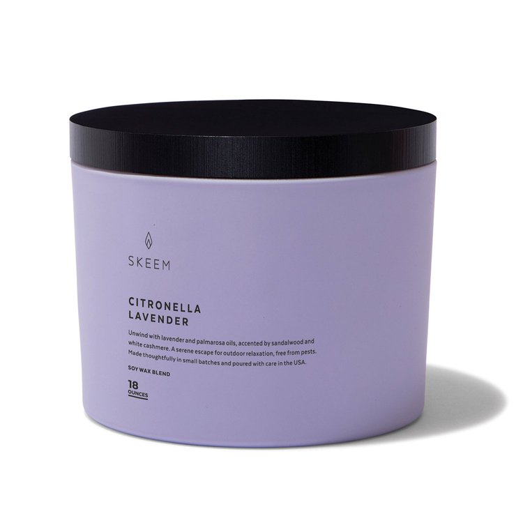 Skeem Aura Triple Wick Citronella Candle