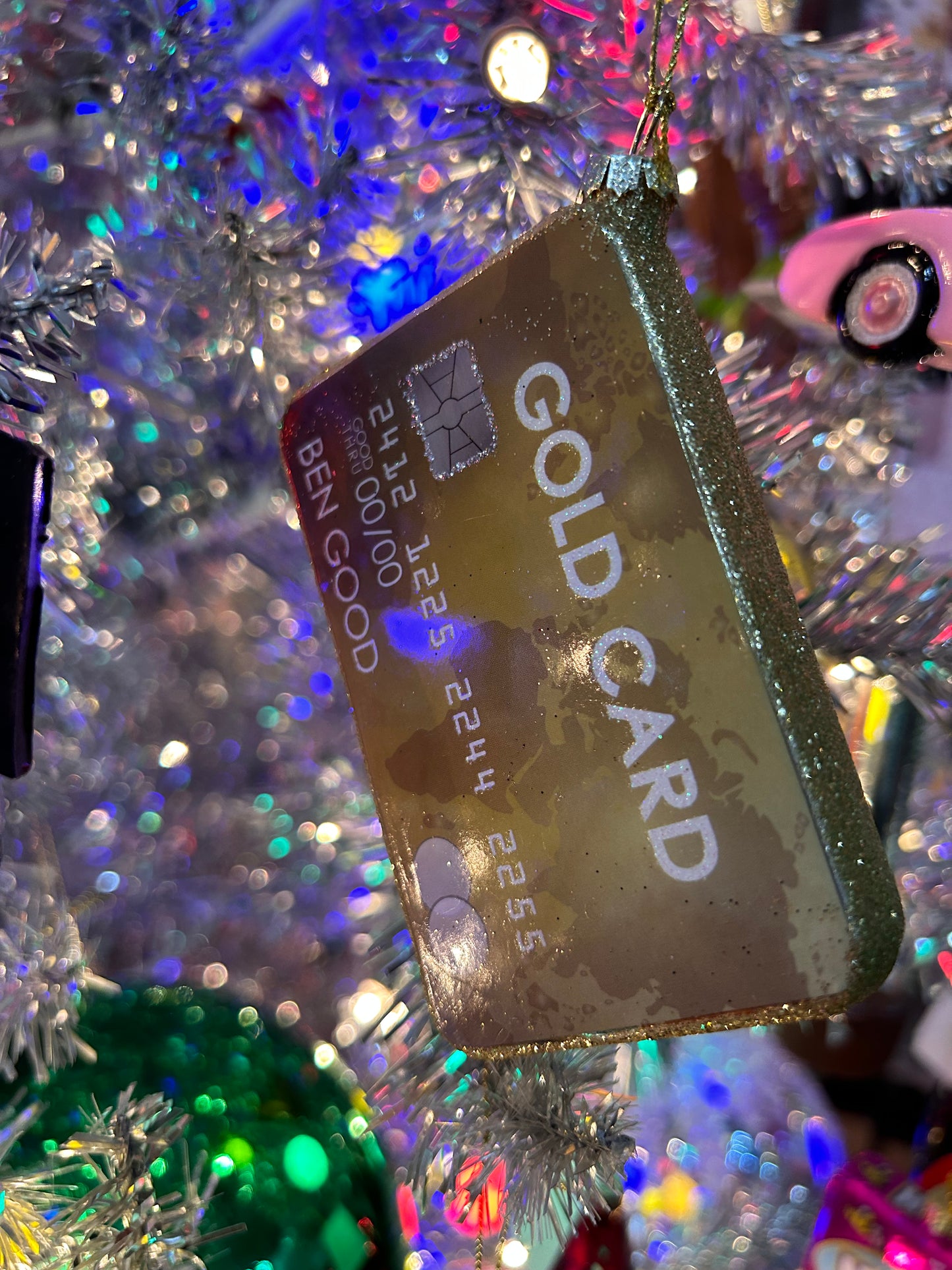 Gold Card Ornament