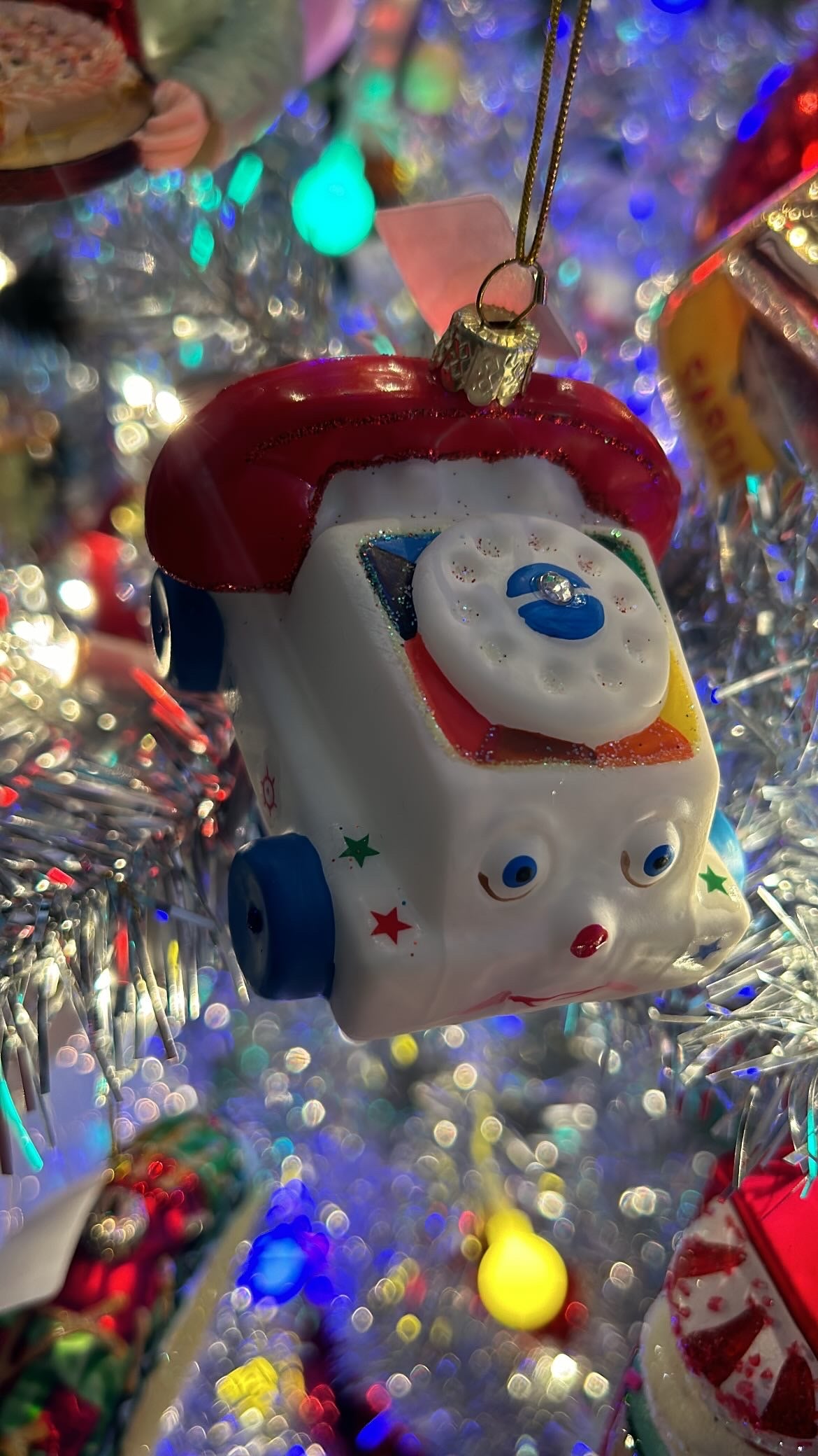 Vintage Toy Phone Ornament