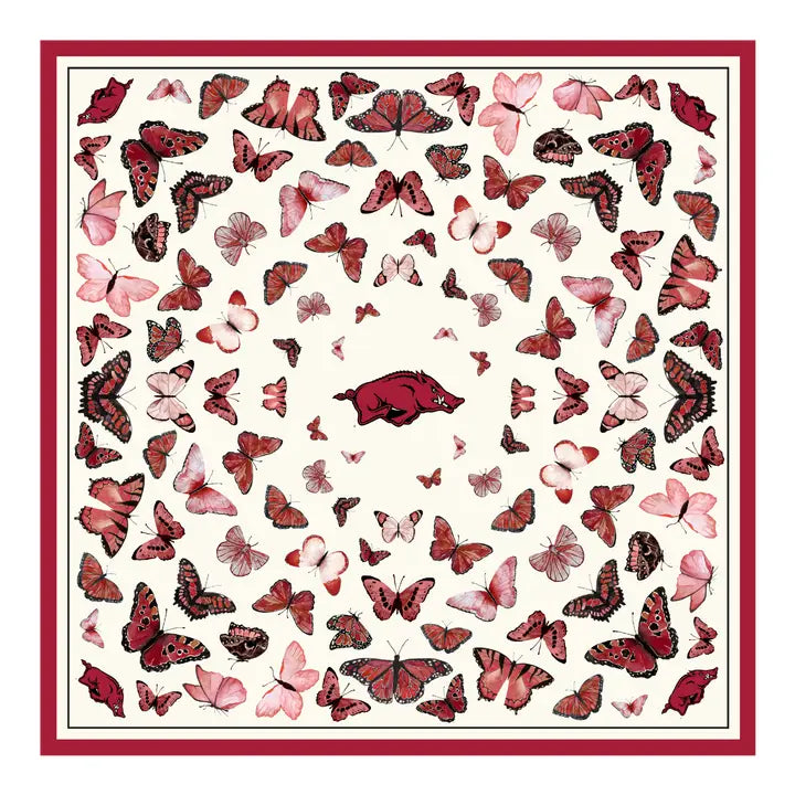 University of Arkansas Silk Scarf