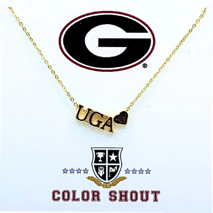 Color Shout I Love College Necklace