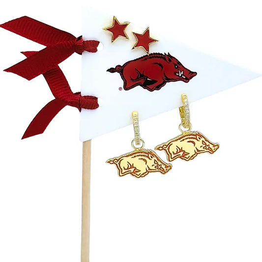 Color Shout Pennant Earring Set
