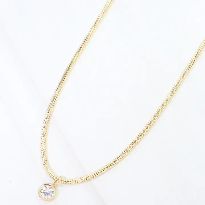 Eve CZ Snake Chain Necklace