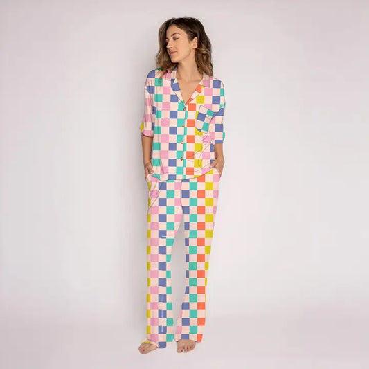 Checkered Women's Loungewear Set