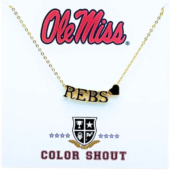 Color Shout I Love College Necklace