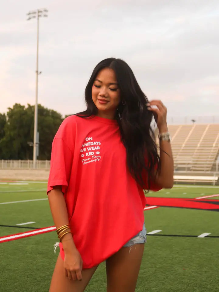 Gamedays Wear Red Tee